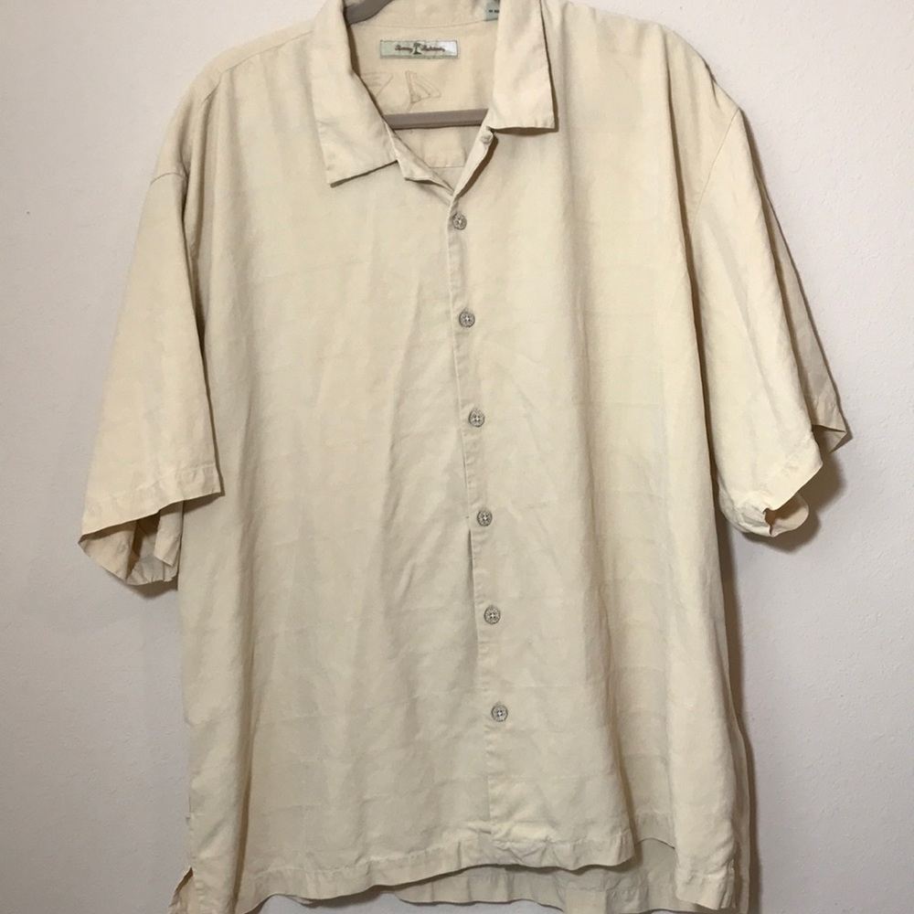 Tommy Bahama 100% Silk Men’s button down/XXL